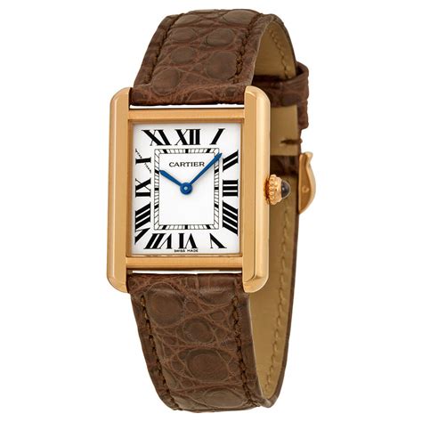 cartier watch women leather|cartier watch women price.